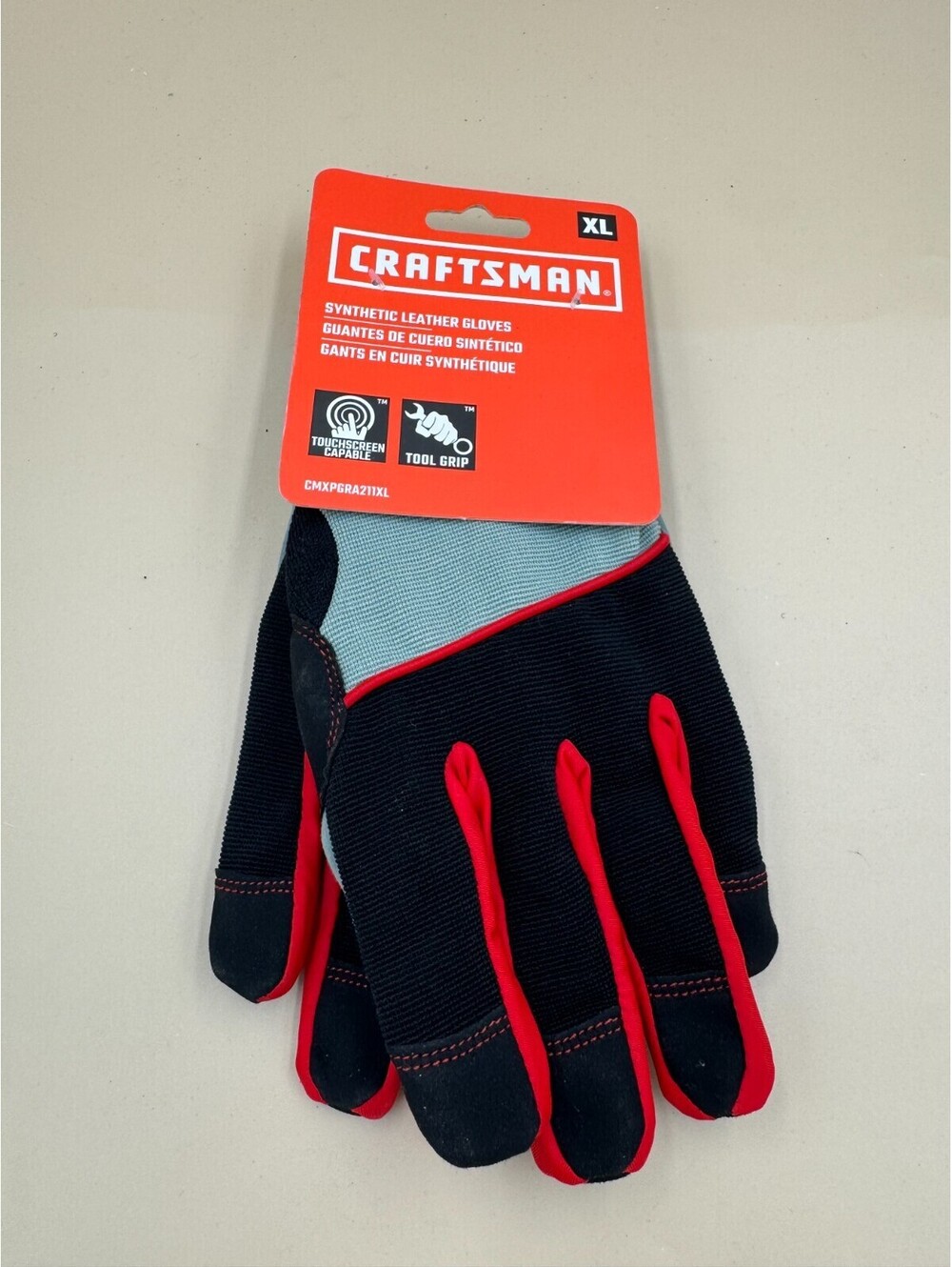 Genuine Craftsman Mechanics Tough Gloves Size XL Synthetic Leather Read Descript